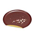 .книга@ промышленность тарелка 4.5 половина месяц .. тарелка .. золотой цветок Sakura . примерно 12×13×0.8cm