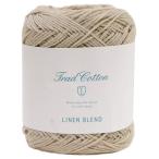  ширина рисовое поле (Yokota) DARUMA традиции хлопок linen Blend шерсть . futoshi Col.2 оттенок бежевого 25g примерно 100m 5 шар комплект 01-36