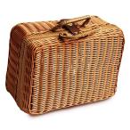 [ миф площадь ] пикник корзина в наличии размер крышка крышка имеется путешествие line приятный цветок видеть . пара . корзина 22 × 16 × 10cm