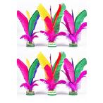 [ миф площадь ] толчок Shuttle . перо da-kaujenz Indy красный .. Uni -k спортивный товар красочный 6 шт. комплект 