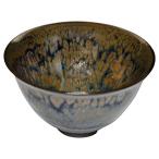  Kyoyaki Shimizu .... обжиг в печи чашечка для сакэ ( дерево в коробке ).. небо глаз toua849-07