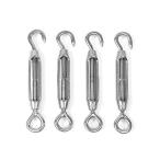 304 нержавеющая сталь Turn пряжка [ M6 4 шт. комплект ] I крюк тросик трос скидка затянуть приклеивание регулировка затеняющий экран, шторки от солнца фиксация металлические принадлежности 