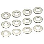 FregocS нержавеющая сталь проставка цвет универсальный M10 для мельчайший регулировка возможен 12 шт. комплект ( внутренний диаметр 10.5mm наружный диаметр 22mm толщина 1~3mm) MC