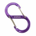 ビッグマン(Bigman) カラビナ CARABINER 80mm AFC6-8PL パープル