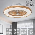 シーリングファンライト サーキュレーター 2年保証 シーリングライト 暖房器具 DCモーター シーリングファン 12畳 おしゃれ 軽量 薄型 ファン付き LED 扇風機