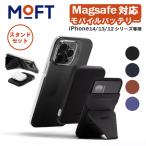 MOFTSnap バッテリーパック 【スタンドセット】モバイルバッテリー ワイヤレス充電 マグネット充電端子 MagSafe対応 レビュー投稿 100日保証
