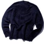 イタリア製 ロベルトコリーナ 起毛加工クルーネックニット RA45201 ネイビー roberto collinaメンズ  ブランド セーター