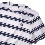 フレッドペリー ファインストライプTシャツ M9851 ECRU FRED PERRY メンズ 2025年春夏