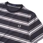 フレッドペリー ファインストライプTシャツ M9851 Anchor Grey FRED PERRY メンズ 2025年春夏