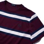 フレッドペリー ボールドストライプTシャツ M9852 Oxblood FRED PERRY メンズ 2025年春夏