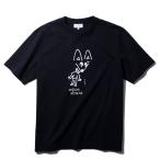  mezzo n лисица MAISON KITSUNE party лиса комфорт футболка PM00116 черный мужской бренд высококлассный 2025AW 2025 год осень-зима [030420]