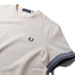  Fred Perry twin наконечник олень. . футболка M2396 560 ECRU FRED PERRY мужской короткий рукав 2026 год весна лето 2026SS