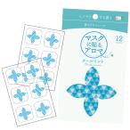 マスクに貼る アロマ香る アロマシール  クールミント 12枚入り 日本製 メントール ハッカ油 天然アロマオイル