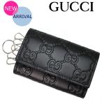 グッチ GUCCI キーケース 6連キーケース メンズ 新作 新品 グッチシマ 黒/ブラック アウトレット 779824