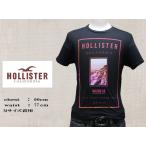 ホリスター　HOLLISTER 【メンズ　Men's】半袖Tシャツ 【ブラック】ロゴプリント