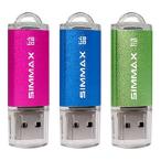 ショッピングメモリースティック SIMMAX メモリースティック 64GB 3個セット USB 2.0 フラッシュドライブ (64GB ピンク ブルー グリーン)