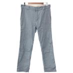 KENSHO ABE талон shouabeWORK PANTS Logo вышивка рабочие брюки оттенок голубого размер :M IT00BPUNCDSJ