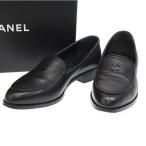 ショッピングシャネル CHANEL シャネル 20AW ココマーク レザーローファー G36717 ブラック 38 IT15ZRJ5NOMK