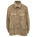 Alfredo Rifugio アルフレード リフージオ ラムスウェードレザーサファリジャケット SS331 ベージュ 46 IT1A9NZD90C8