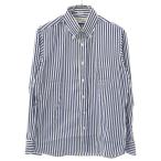 ショッピングINDIVIDUALIZED INDIVIDUALIZED SHIRTS インディビジュアライズド シャツ STANDARD FIT ロンドンンストライプB.Dシャツ ブルー×ホワイト 15 1/2  IT1EQLBT5KLC