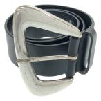 MAISON BOINET mezzo mbowaneBIG BUCKLE BELT40 кожаный ремень черный 75/30 IT28R9LQEK9O