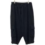 Yohji Yamamoto collections Yohji Yamamoto коллекция z22SS шерсть gyaba Gin cargo шаровары FG-P08-100 черный 2 IT29NDKBMHNG