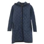 LAVENHAM Lavenham brundon стеганое полотно длинное пальто темно-синий 36 IT2BSRMG9IBG