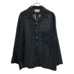 ショッピングIT markaware マーカウェア 25SS HEMP SHIRTING COMFORT FIT OPEN COLLAR SHIRT オープンカラーヘンプシャツ A25A16SH02C ブラック 2 IT2F9H78ABIC