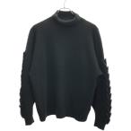 ショッピングIT BARRIE バリー スリーブデザインカシミヤニットセーター  ブラック S IT46ZYY9YN8X