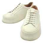 ショッピングIT JIL SANDER ジルサンダー プラットフォームレザースニーカー  ホワイト 37 IT5P3JXQWC3S