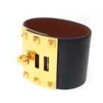 HERMES Hermes Kelly * собака Extreme T печать браслет черный S IT73DEIDOS3K