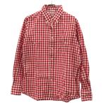 ショッピングINDIVIDUALIZED INDIVIDUALIZED SHIRTS インディビジュアライズド シャツ STANDARD FIT ギンガムチェックコットンB.Dシャツ  レッド 16-33 IT8I50AOH6Y1