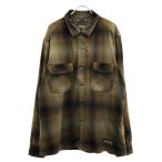 ショッピングIT MINEDENIM×PENDLETON マインデニム ペンドルトン 24AW W.Check Double Pocket Ooen Collar SH チェックシャツ  ブラウン 2 IT8X39G4LTX0
