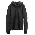 DEVOA devoa Baby Lamb Mouton Hooded Jacket мутон f- dead кожаный жакет черный 3 IT979K8AQC9M