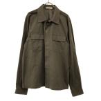 ショッピングボッテガ BOTTEGA VENETA ボッテガヴェネタ 19AW コットンミリタリーシャツ 581218 VKBS0 カーキグレー系 40 ITA9CO3779M4