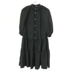 COMME des GARCONS COMME des GARCONS コムデギャルソンコムデギャルソン 22SS ポリエステル縮絨パフスリーブワンピース RI-B018 ブラック S ITB44VHSSM1W