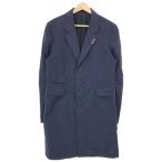 Name. имя 14SS FINX WEATHER CHESTER COAT хлопок Пальто Честерфилд темно-синий 1 ITC9U293EAKY