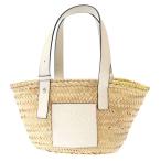LOEWE ロエベ アナグラムバスケットバッグ 412036 ホワイト ベージュ スモール ITDFBMJMBLDC