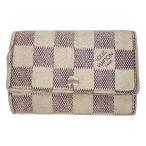 LOUIS VUITTON Louis Vuitton N61745 Damier azur 6 полосный чехол для ключей слоновая кость ITDFP8LIRFJ3
