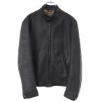 SERAPHIN セラファン ムートンシングルレザーライダースジャケット  ブラック 46 ITDLNMIAQ4N4