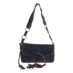 ショッピングGABBANA DOLCE&GABBANA ドルチェ＆ガッバーナ ニットスエードレザー コンビネーションショルダーバッグ  ブラック ブラウン  ITE7LVTR4AR4