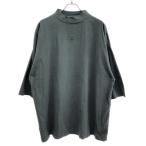 YEEZY GAP ENGINEERED BY BALENCIAGA バレンシアガ LOGO 3/4 SLEEVE TEE モックネックTシャツ  チャコール系 S ITEL8B0PX5Q4