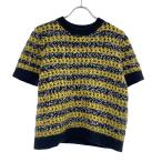 miu miu ミュウミュウ カラーブロックショートスリーブニットセーター MML151 イエロー 38 ITFUMKMDT7BW