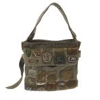 ショッピングBURBERRY BURBERRY バーバリー Trench Bag With Patch ミリタリーワッペン ウォッシュトレンチショルダーバッグ  カーキ  ITG5ZD93NQ8A