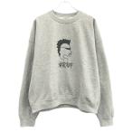 C Ken Kagami シー ケンカガミ 演歌歌手 プリントクルーネックスウェットトレーナー  グレー 表記無し ITGP5YO6VH88