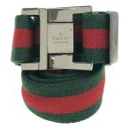 GUCCI Gucci Sherry линия парусина ремень зеленый × красный ITHJ9KHH8VKQ