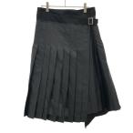 ショッピングGARCONS tricot COMME des GARCONS トリココムデギャルソン 12SS アシンメトリープリーツスカート TI-S007 ブラック M ITJBU6Q6GP6G