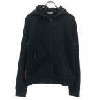 PRADA プラダ 12SS ナイロンフード スウェットパーカー SJC185 ブラック M ITJDEL2YYXJM