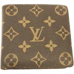 ショッピングLOUIS LOUIS VUITTON ルイヴィトン モノグラム ポルト ビエ・カルト クレディ モネ 二つ折り財布 M61665 CA0952 ブラウン  ITK66WZMKZKK