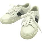 ショッピングミュウミュウ miu miu ミュウミュウ グリッターライン スニーカー 5E829C ホワイト 35 ITK84NPO41XQ